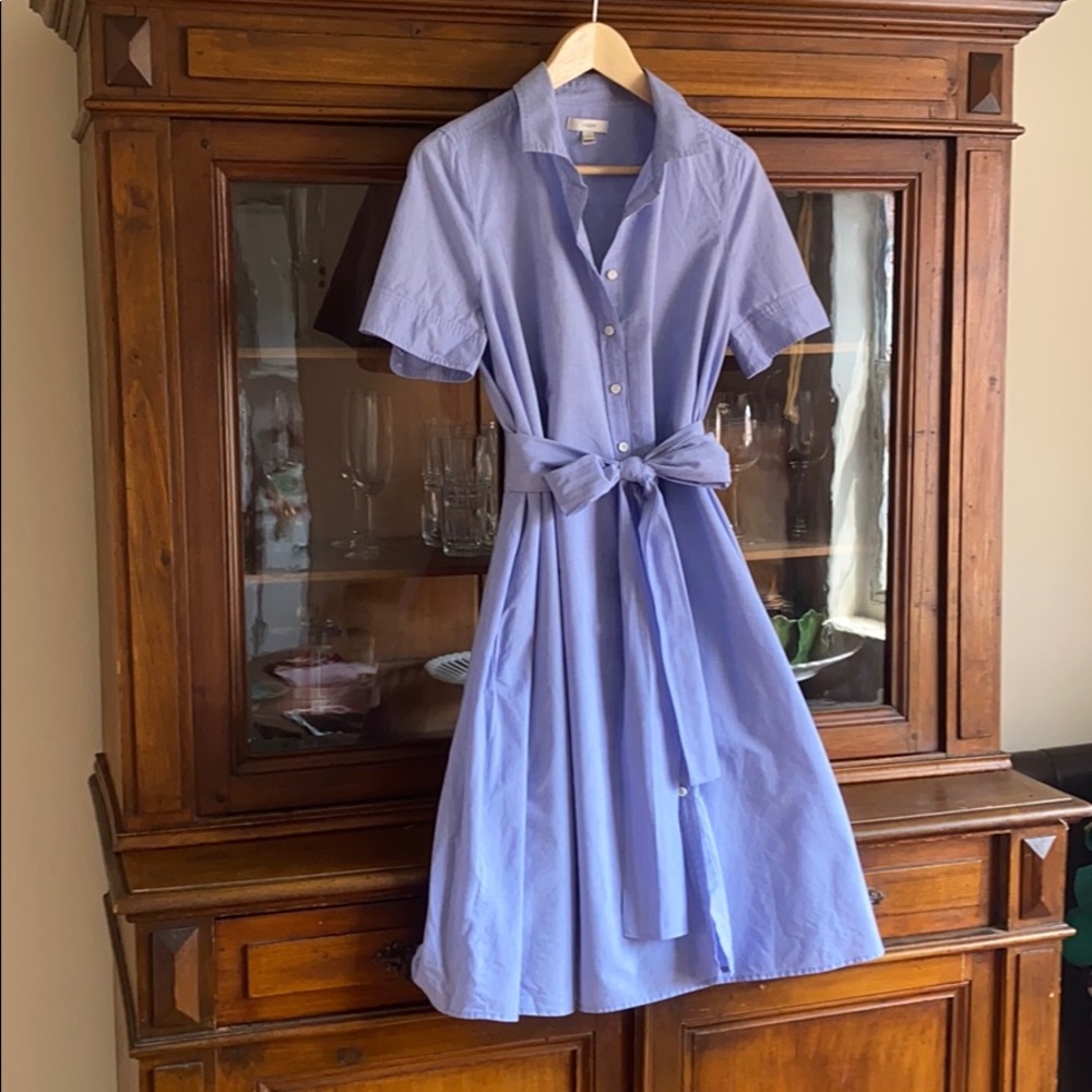 Swing JCrew Shirt Dress with Tie